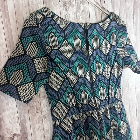 Anthropologie HD in Paris Hollyhock Textured Fit-and-Flare Dress XS - Picture 6 of 6